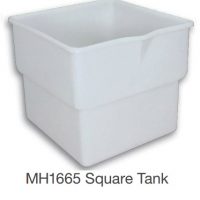 Nally MH1665 Square Tank Mobile Food Bin