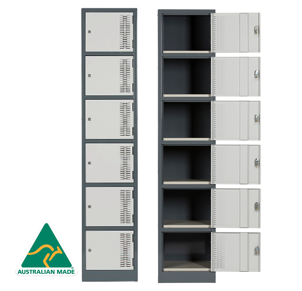 Contemporary Locker: Six Tier