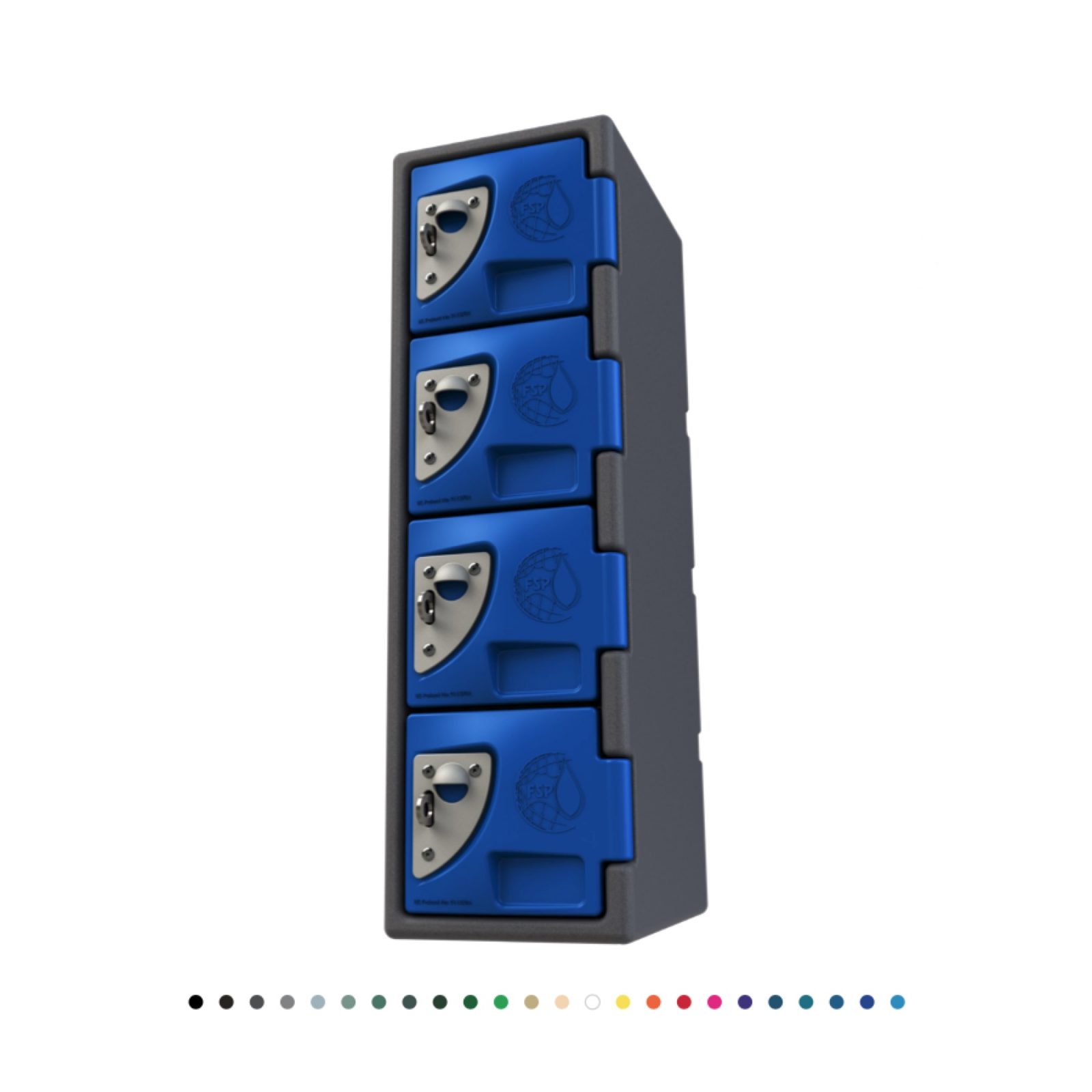 Locker Polytech Poly Phone Lockers F Series 180w x 240d x 600h - Spacepac Industries