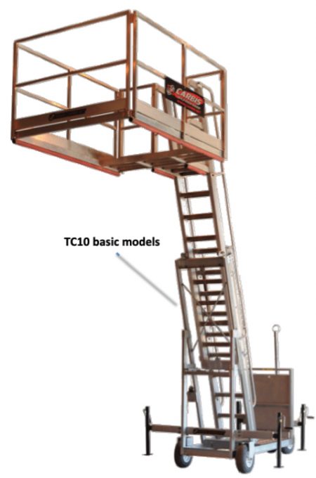 TC10 Freestanding Mobile Access Ladder - Spacepac Industries