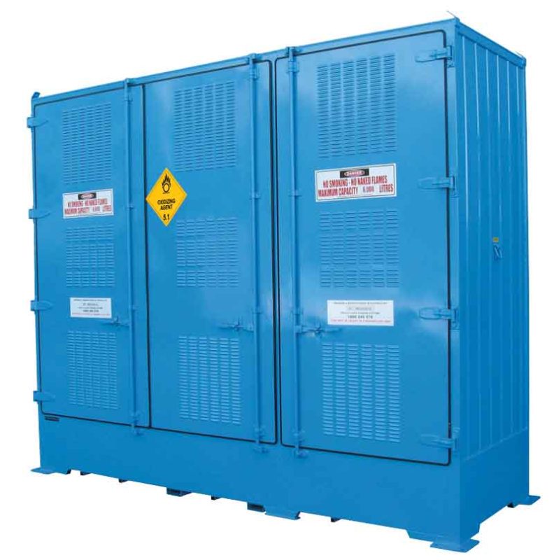 Single Depth Oxidising Agent Store - 6 IBC - Spacepac Industries