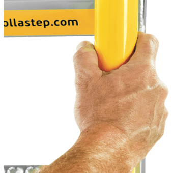 Heavy-duty Tilt and Roll Work Platform with non-slip steps and guardrails