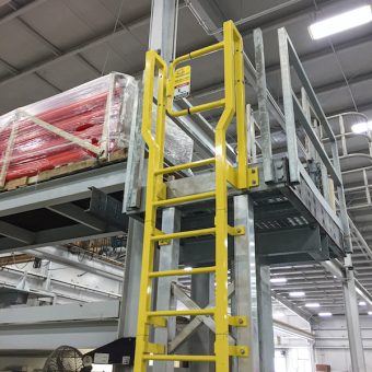 YellowGate Adjustable Safety Swing Gate installed with universal mounting