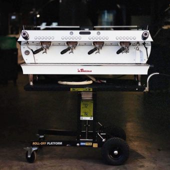 Demtruk Folding Cart DELUX 2.0 transporting heavy equipment