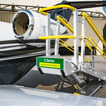 G-Series Mobile Platform on soft 360-degree swivel casters for mobility