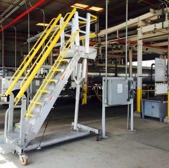 G-Series Mobile Platform showing gas-assisted height adjustment mechanism