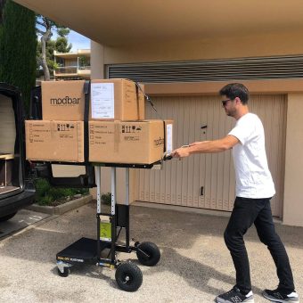 Demtruk Folding Cart 2.0 adjustable platform for safe equipment handling