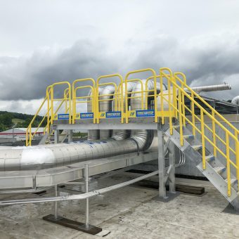 Industrial access platforms for workplace safety and fall prevention