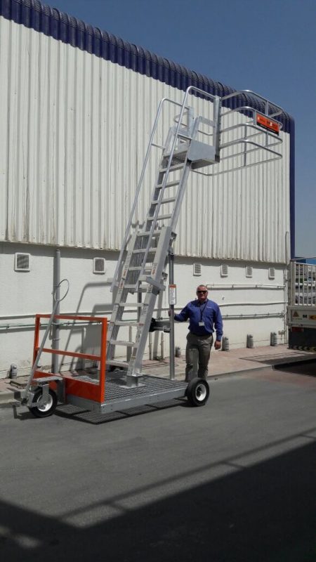 MAUI 12/16 Mobile Loading Platform providing safe access to elevated work areas