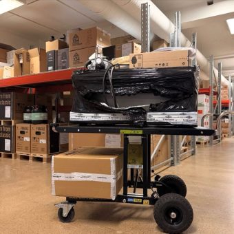 Demtruk Delux 2.0 folding cart with pneumatic rear wheels